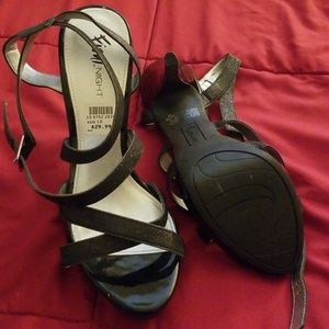 Fini Night sparkle black heels